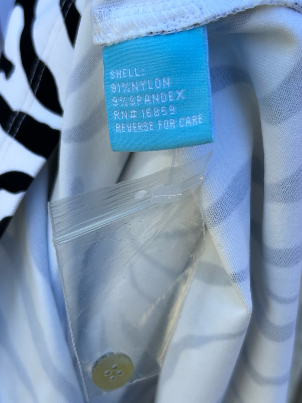 NWT J. McLaughlin Dolly Sleeveless Shirt Collar Dress Zebra White Black L - Picture 15 of 16